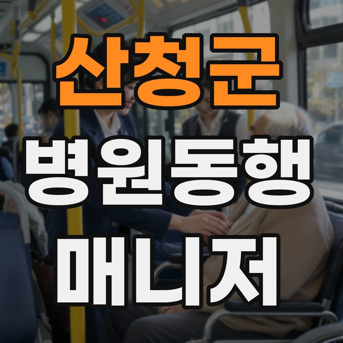 산청군 병원동행매니저 자격증