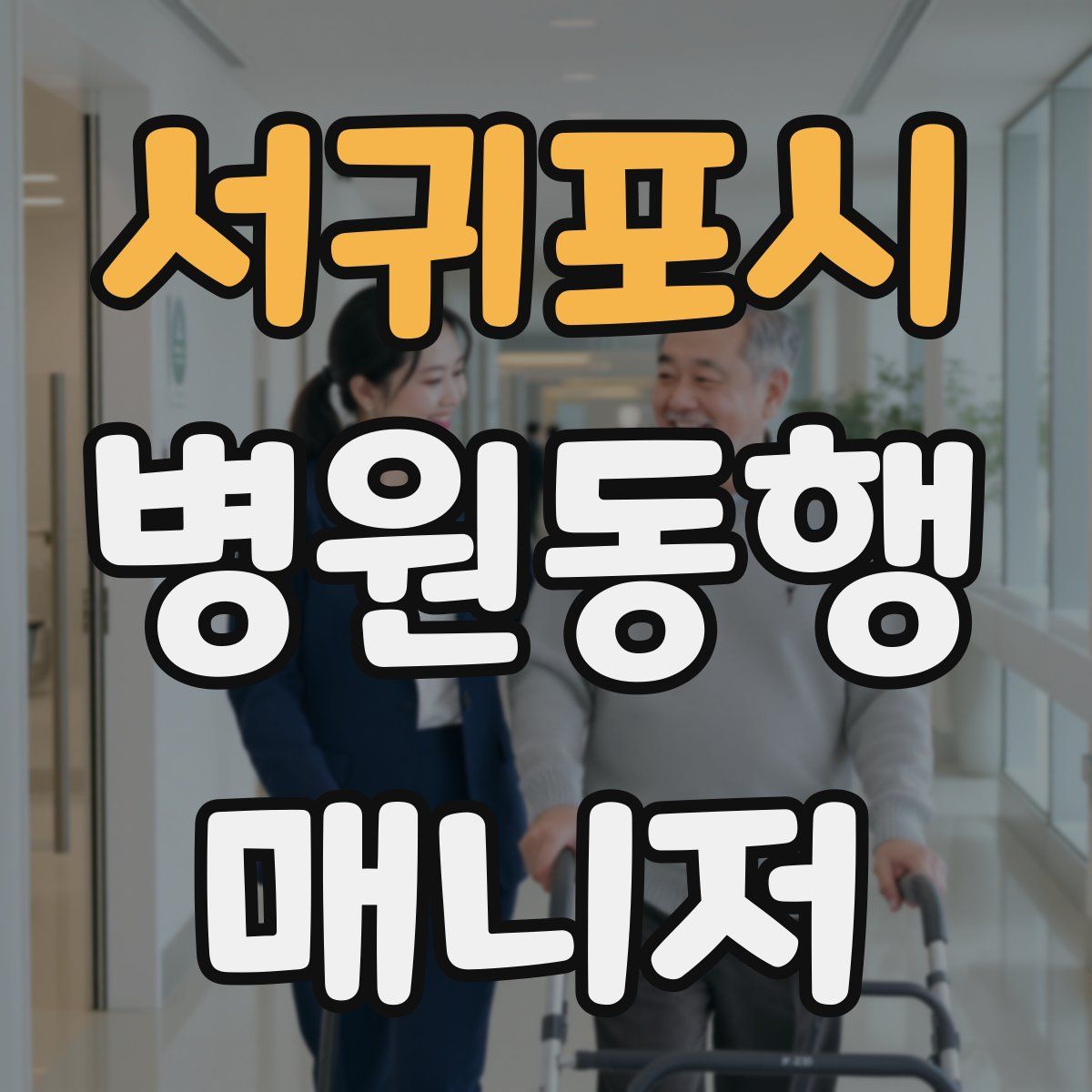 서귀포시 병원동행매니저 자격증