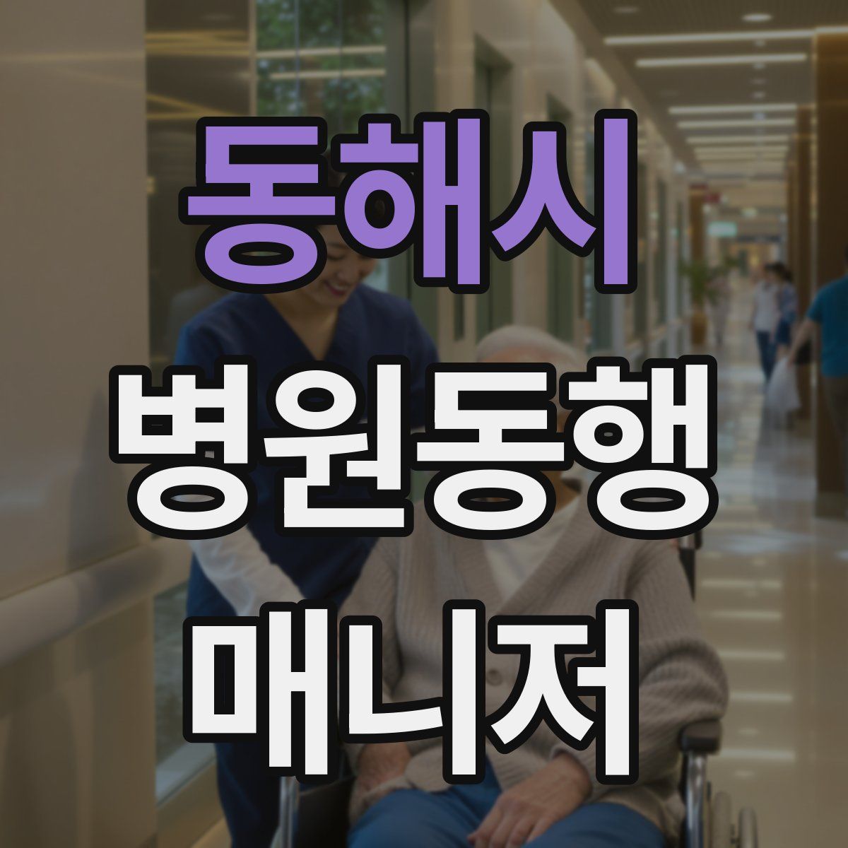 동해시 병원동행매니저 자격증