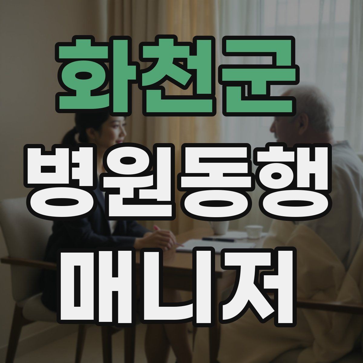 화천군 병원동행매니저 자격증 직장인 보호자가 자주 찾는 서비스