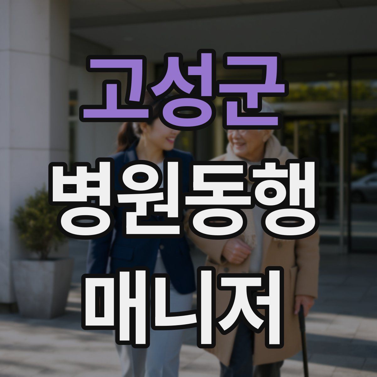 고성군 병원동행매니저 자격증