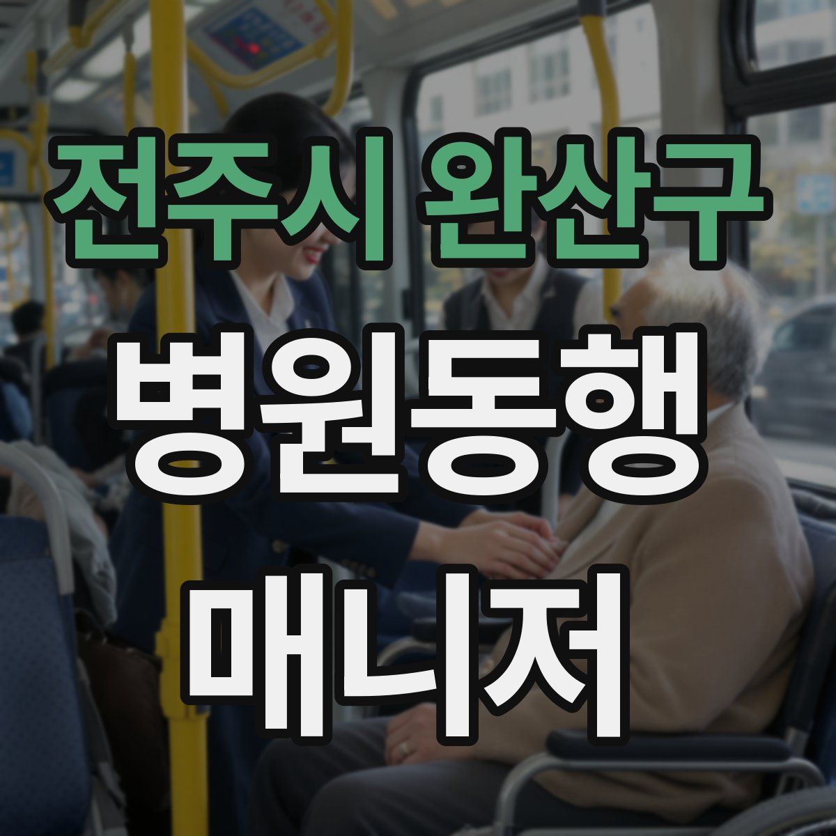 전주시 완산구 병원동행매니저 자격증