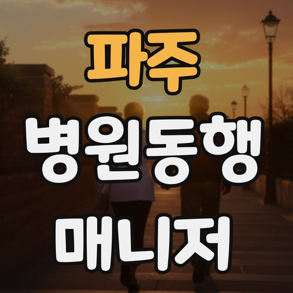 파주 병원동행매니저 자격증