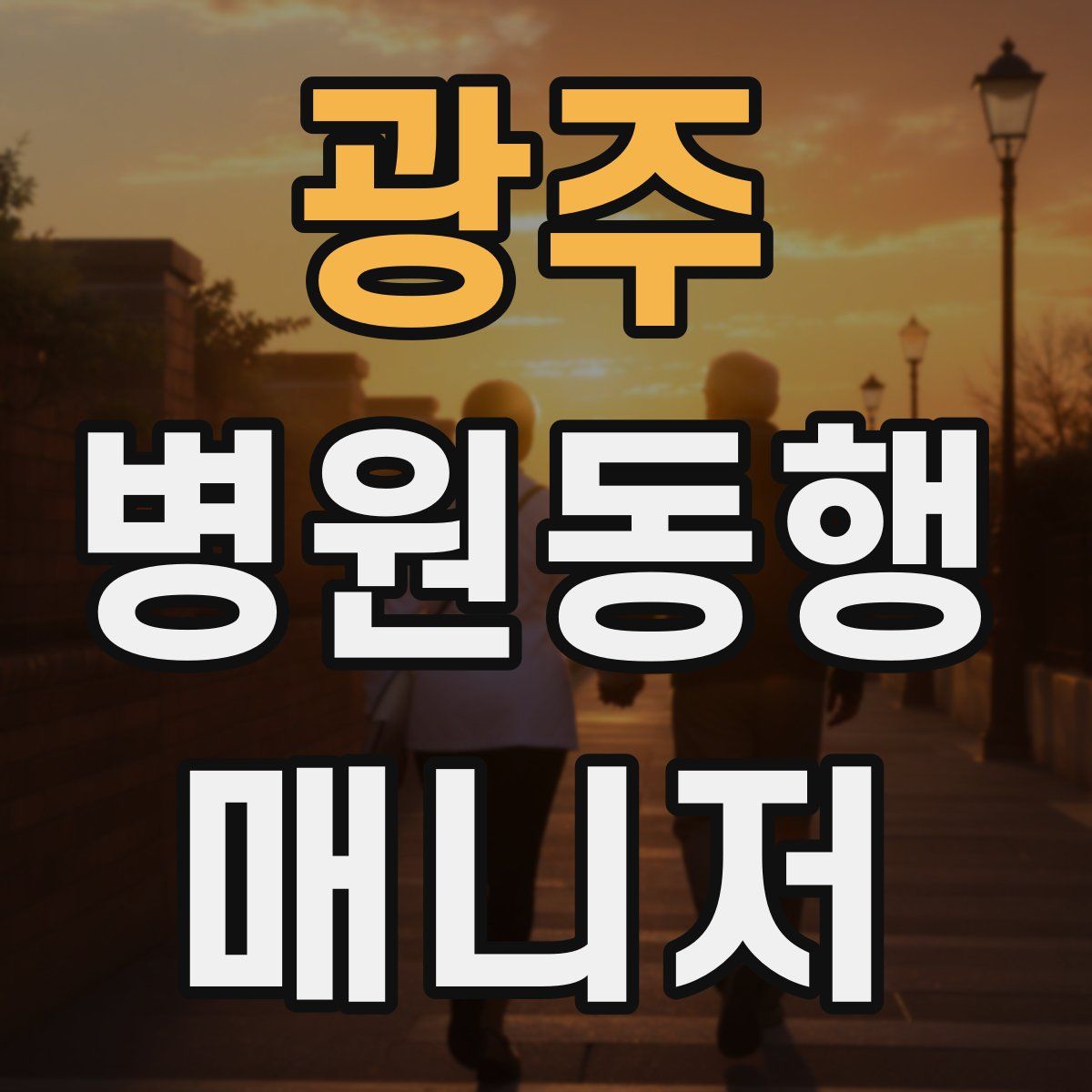 광주 병원동행매니저 자격증