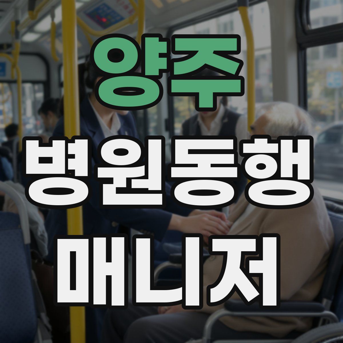 양주 병원동행매니저 자격증