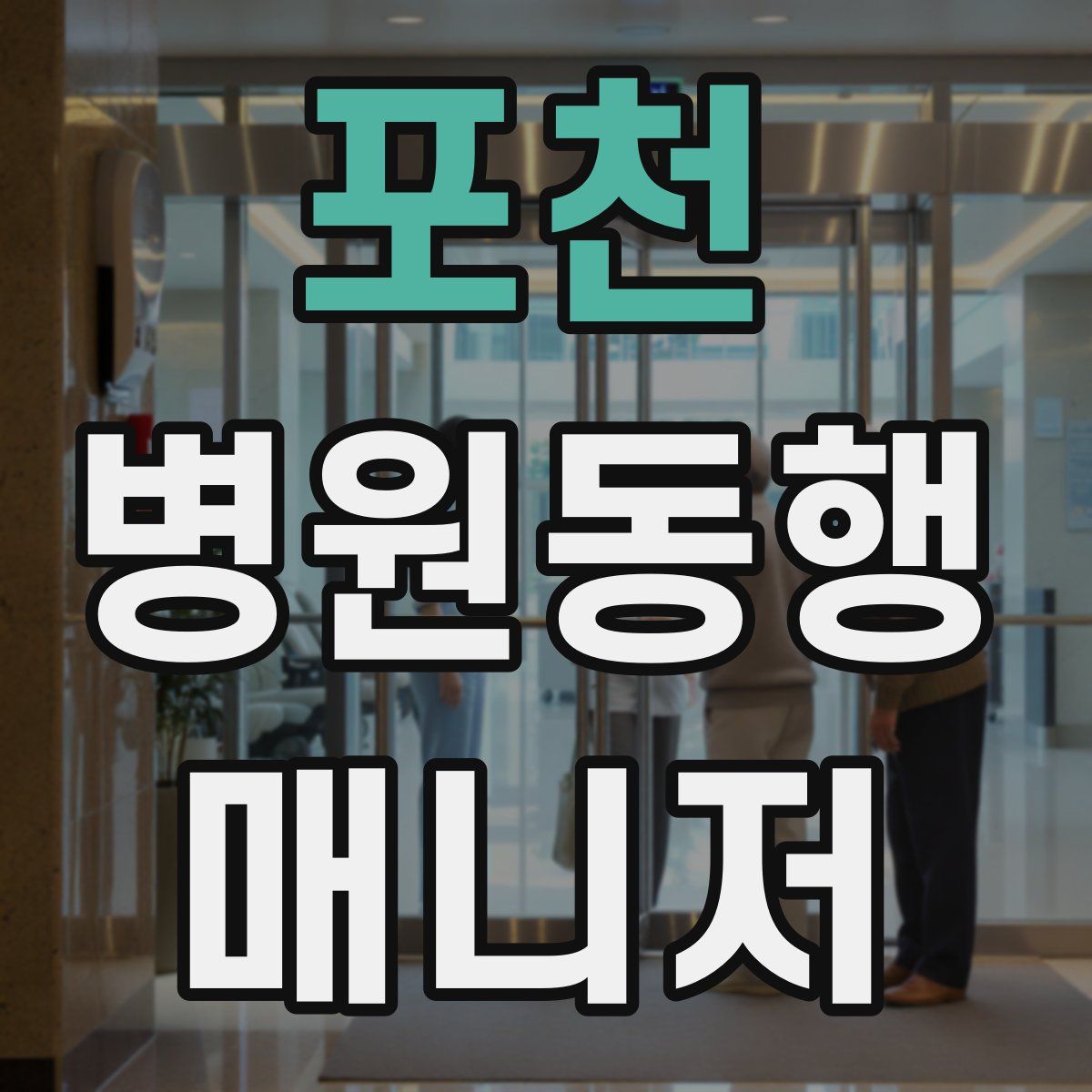 포천 병원동행매니저 자격증