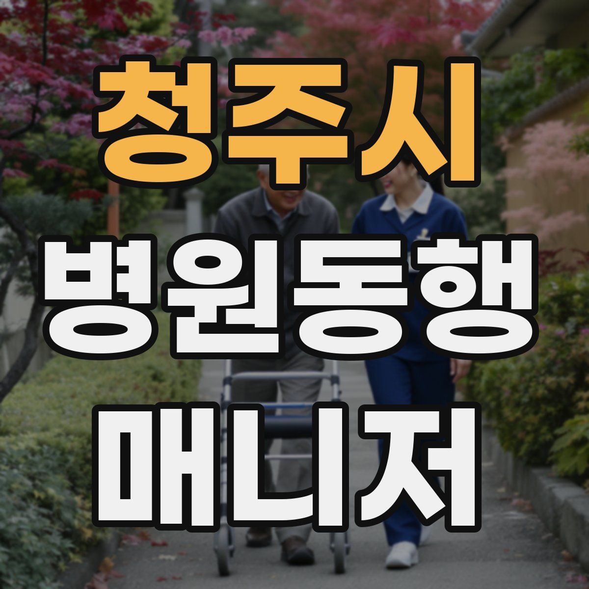 청주시 병원동행매니저 자격증