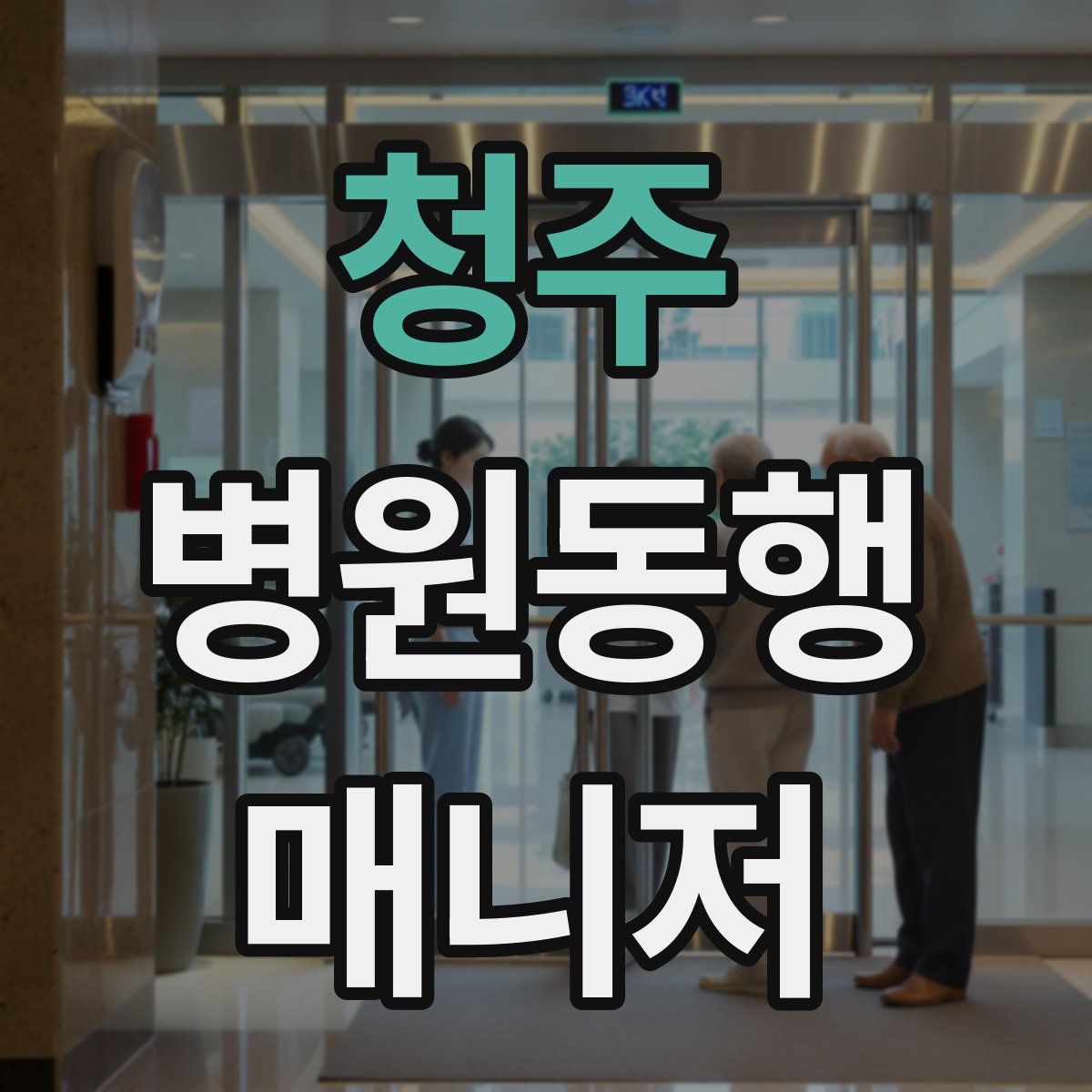 청주 병원동행매니저 자격증