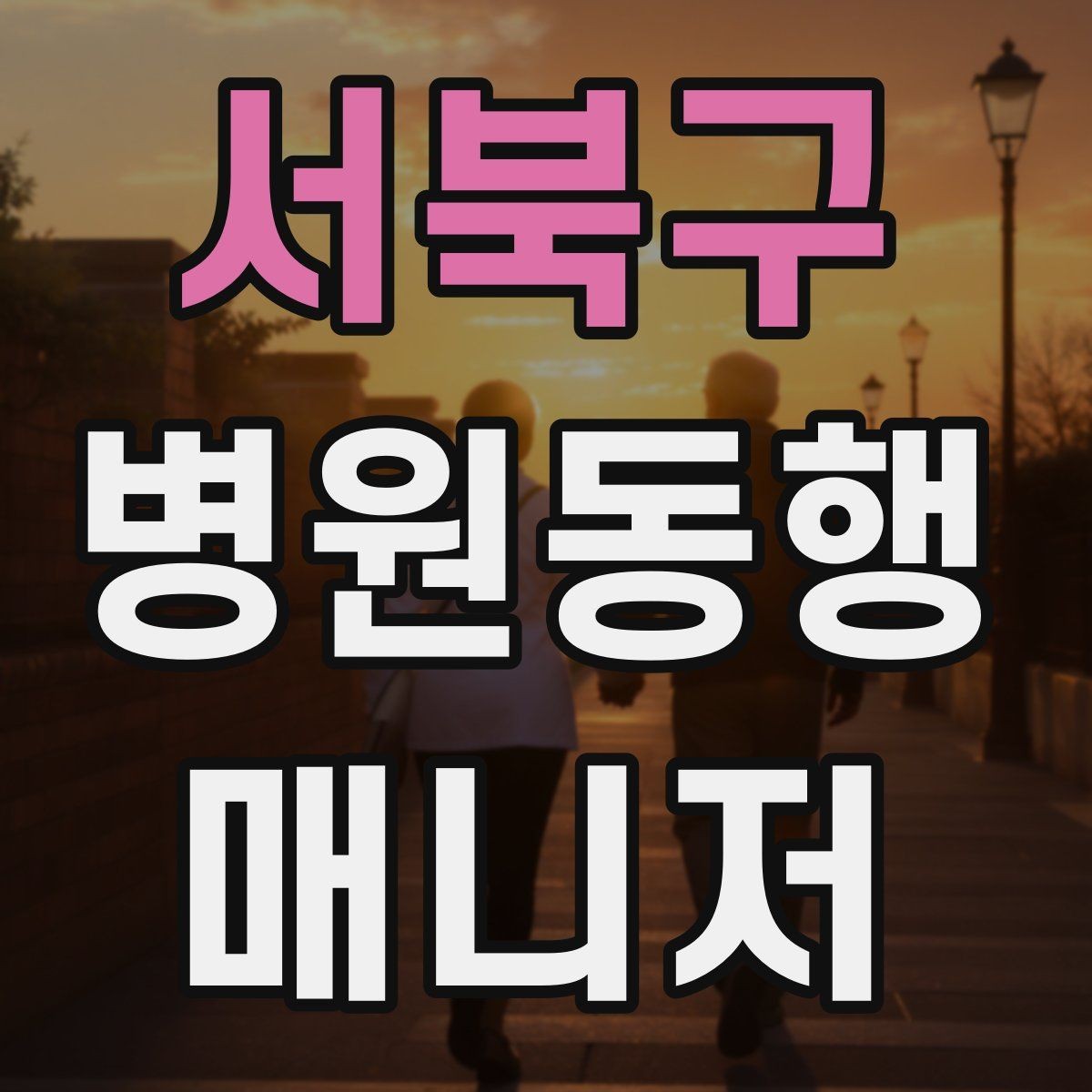 서북구 병원동행매니저 자격증 자동문·회전문 통과 시 안전 요령