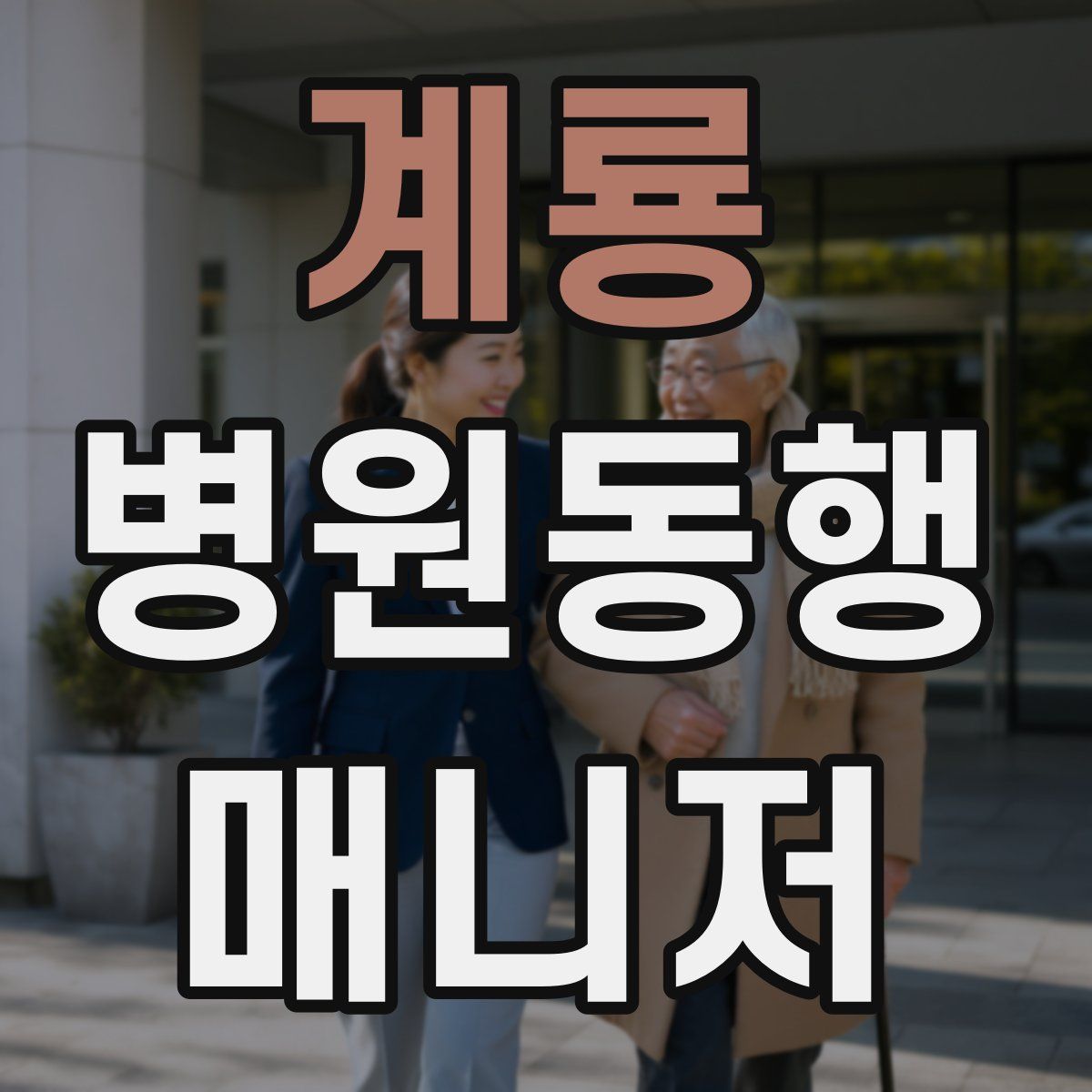 계룡 병원동행매니저 자격증