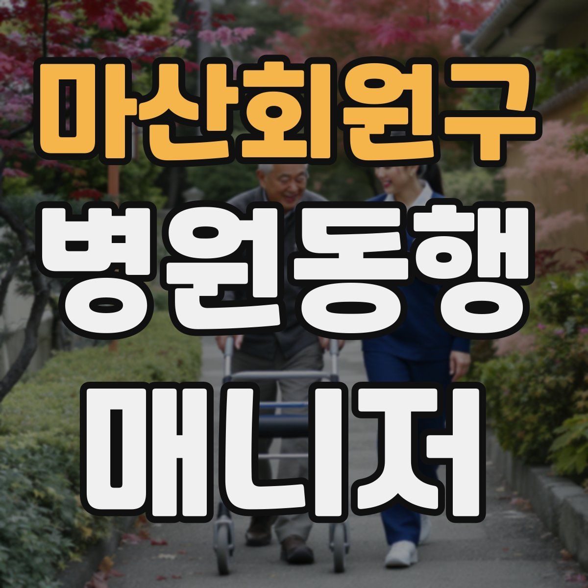 마산회원구 병원동행매니저 자격증