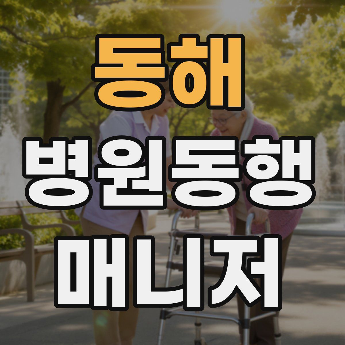 동해 병원동행매니저 자격증