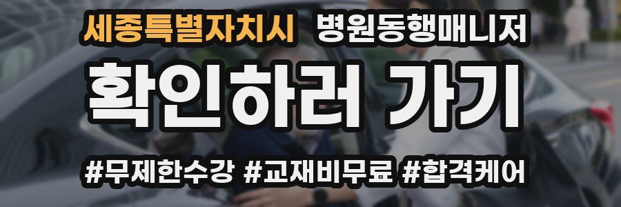 세종특별자치시 병원동행매니저 자격증