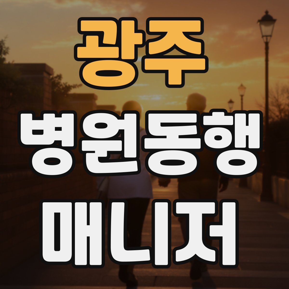 광주 병원동행매니저 자격증
