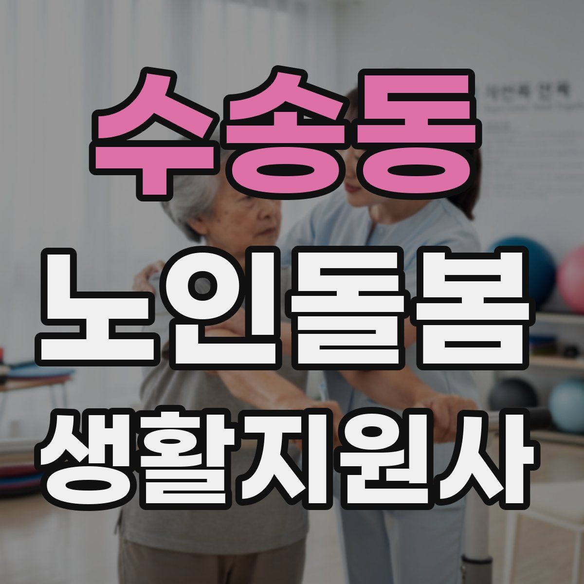 수송동 노인돌봄생활지원사 자격증