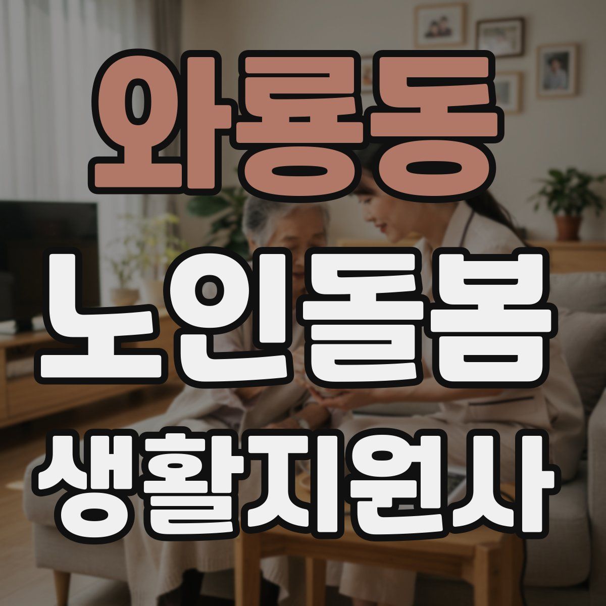 와룡동 노인돌봄생활지원사 자격증