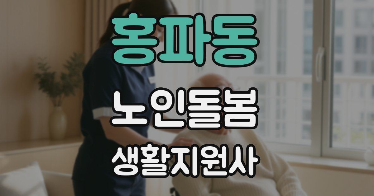 홍파동 노인돌봄생활지원사 자격증
