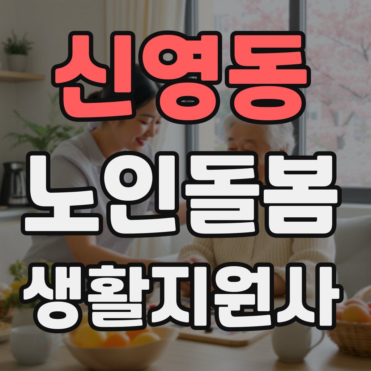 신영동 노인돌봄생활지원사 자격증