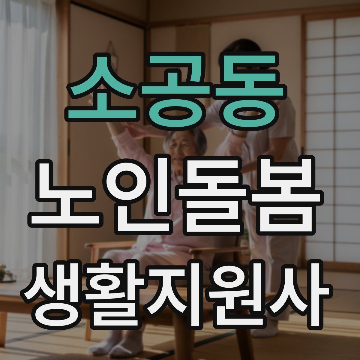 소공동 노인돌봄생활지원사 자격증 집안 정리 지원을 효율적으로 하는 순서