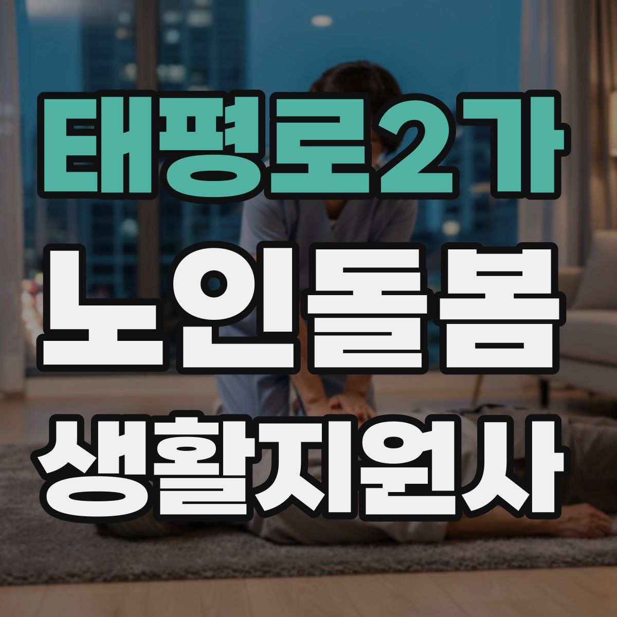 태평로2가 노인돌봄생활지원사 자격증