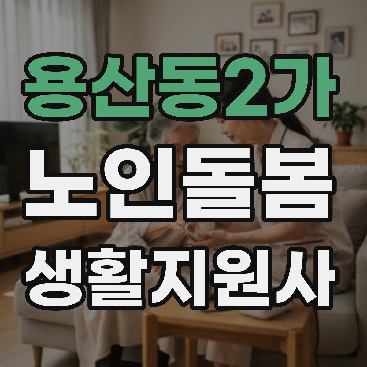 용산동2가 노인돌봄생활지원사 자격증