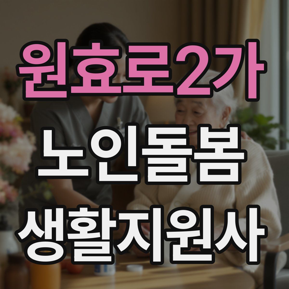 원효로2가 노인돌봄생활지원사 자격증