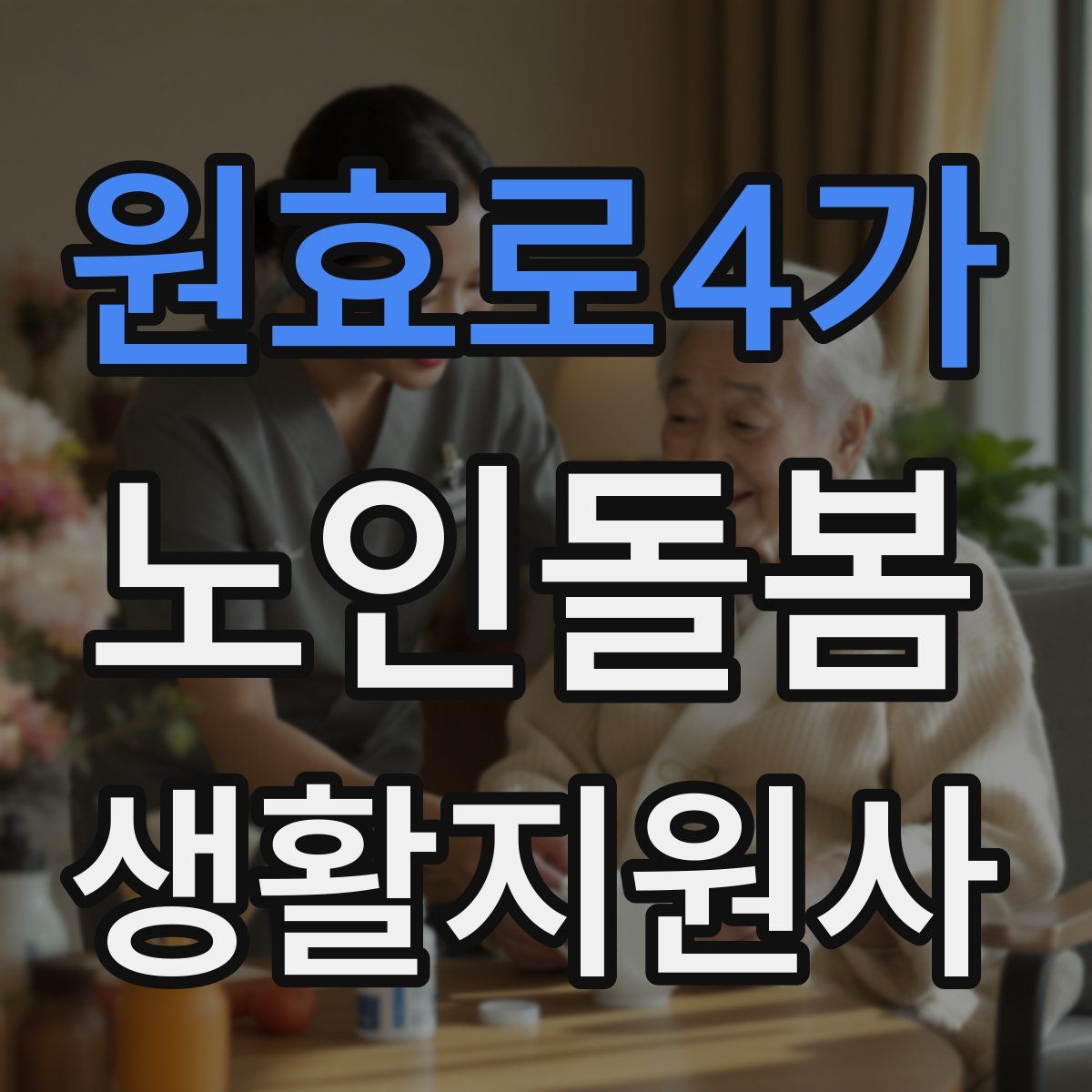 원효로4가 노인돌봄생활지원사 자격증