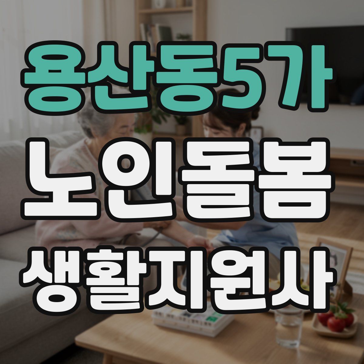 용산동5가 노인돌봄생활지원사 자격증
