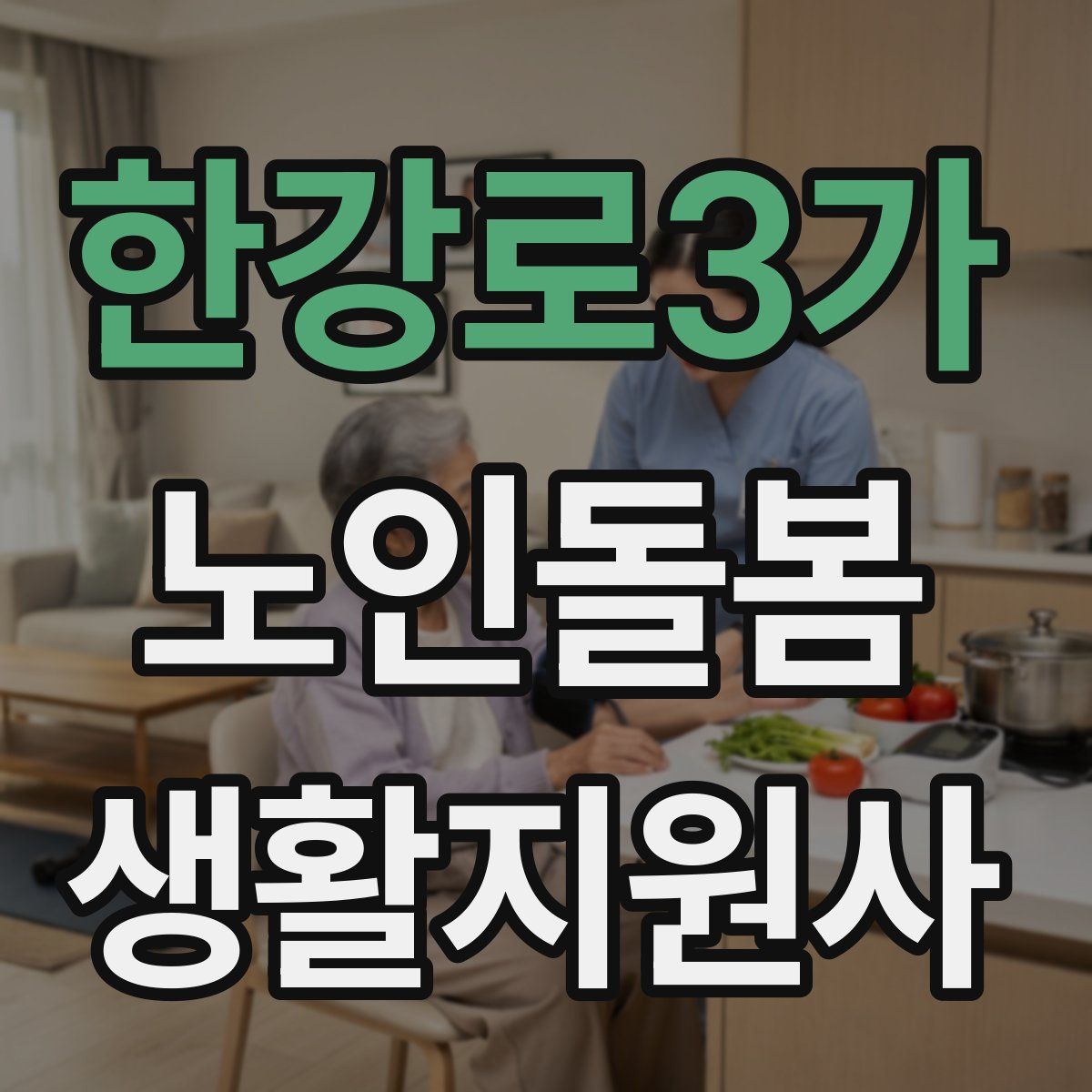한강로3가 노인돌봄생활지원사 자격증