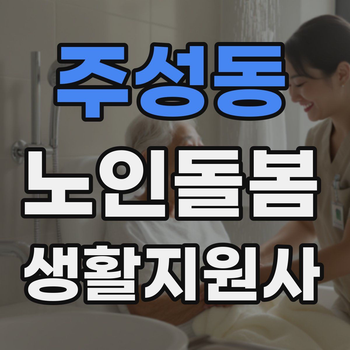 주성동 노인돌봄생활지원사 자격증