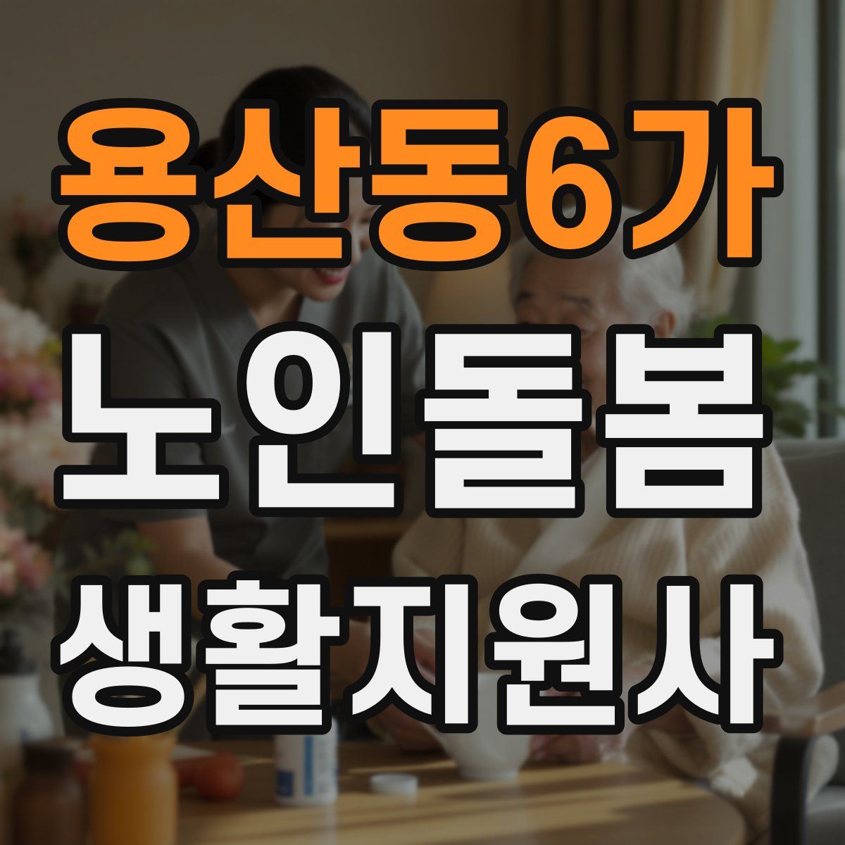 용산동6가 노인돌봄생활지원사 자격증