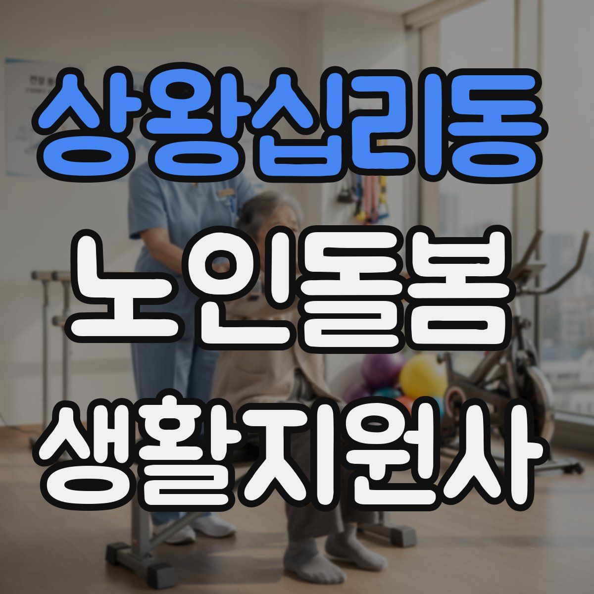 상왕십리동 노인돌봄생활지원사 자격증
