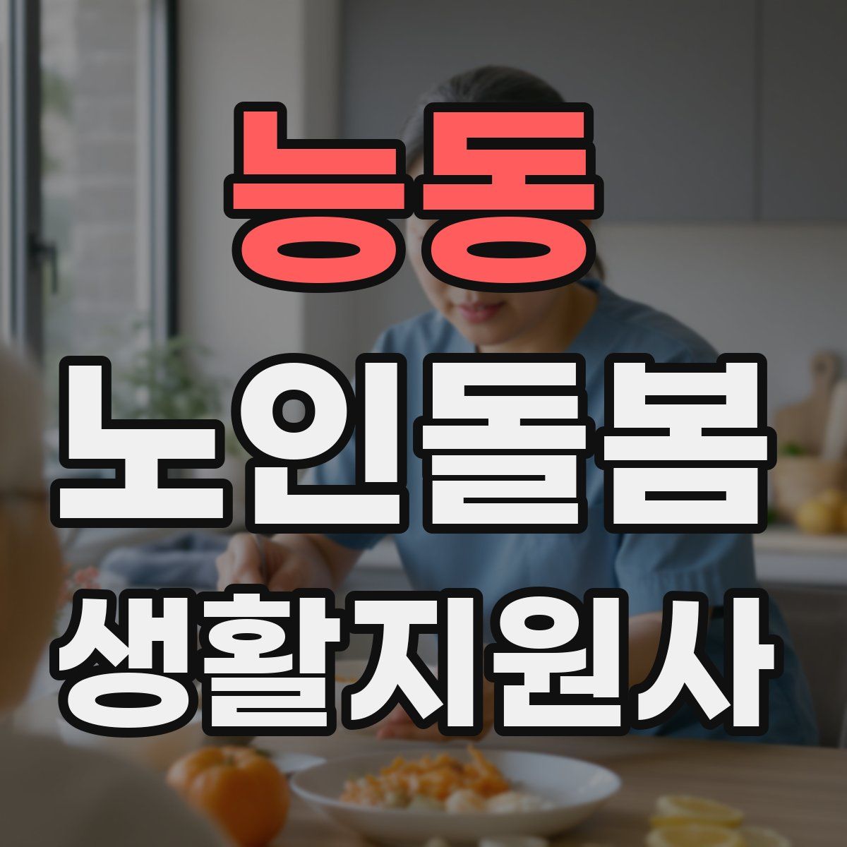 능동 노인돌봄생활지원사 자격증