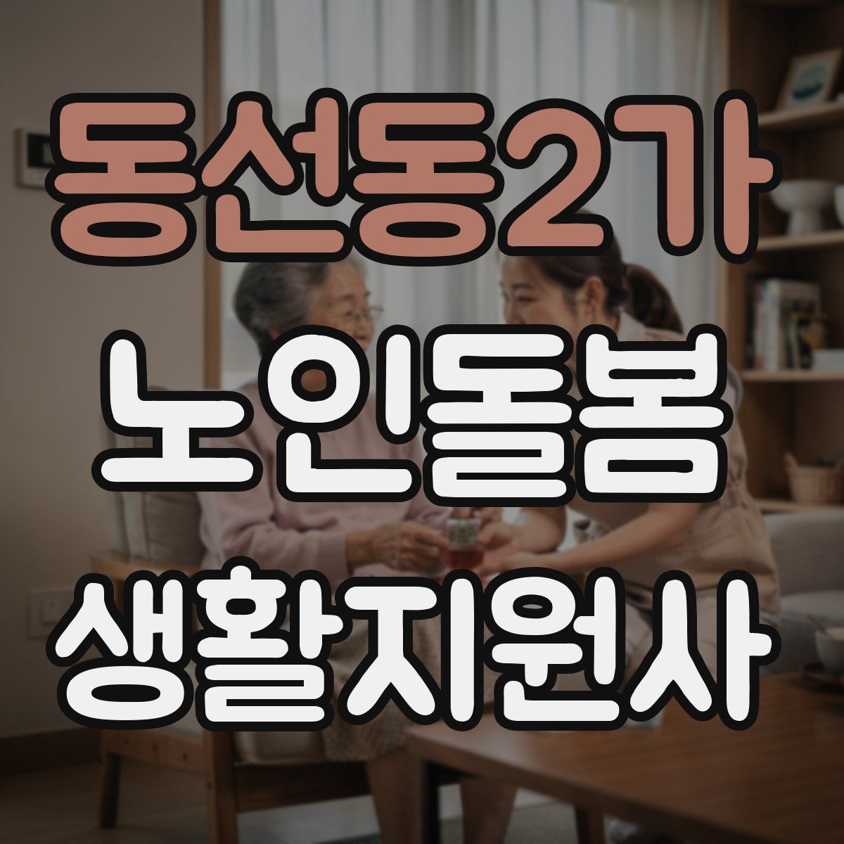 동선동2가 노인돌봄생활지원사 자격증