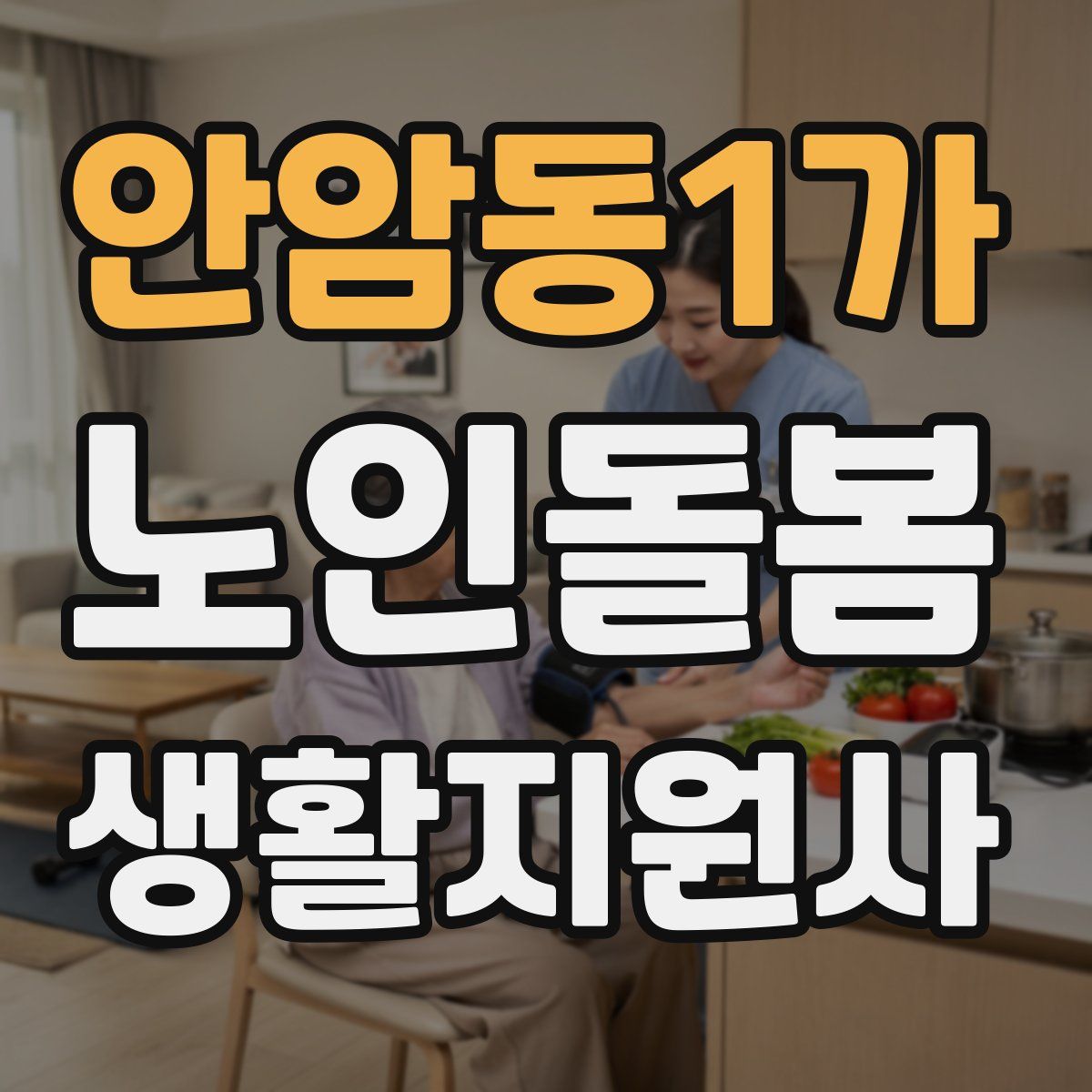 안암동1가 노인돌봄생활지원사 자격증