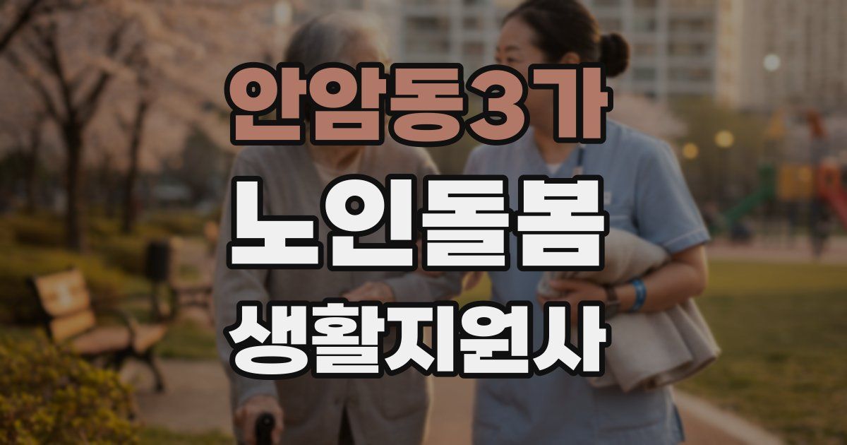 안암동3가 노인돌봄생활지원사 자격증
