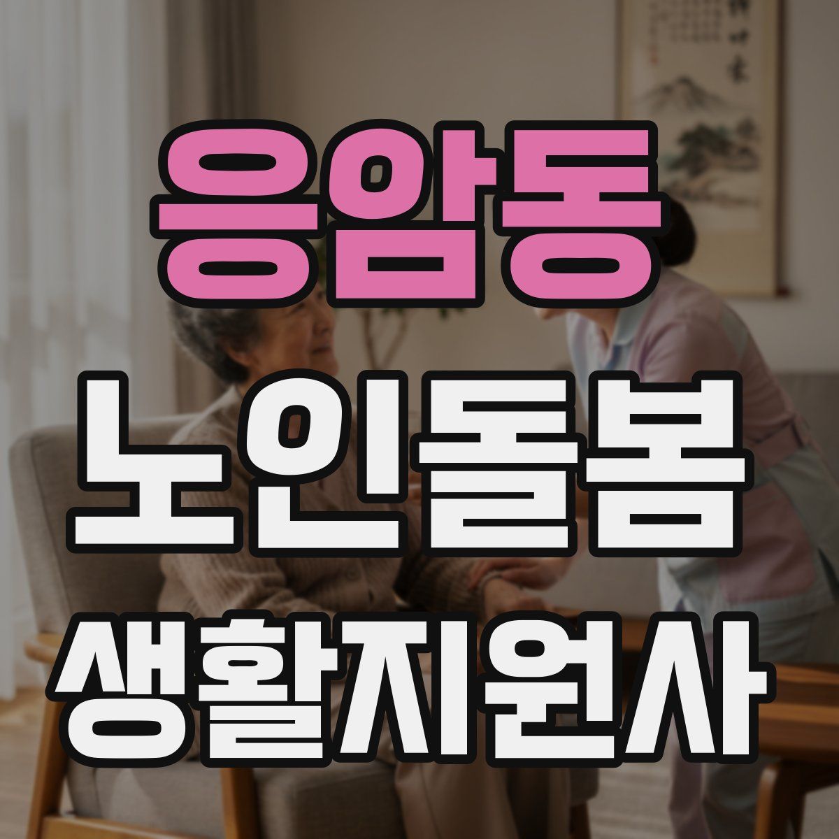 응암동 노인돌봄생활지원사 자격증