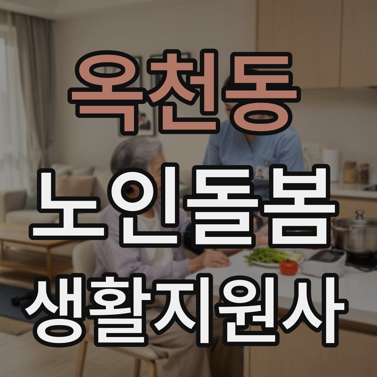 옥천동 노인돌봄생활지원사 자격증