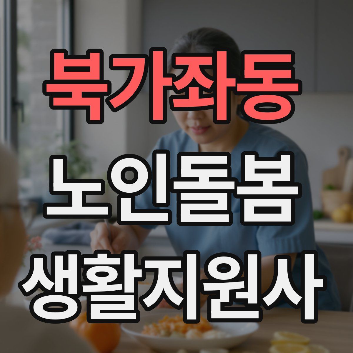북가좌동 노인돌봄생활지원사 자격증