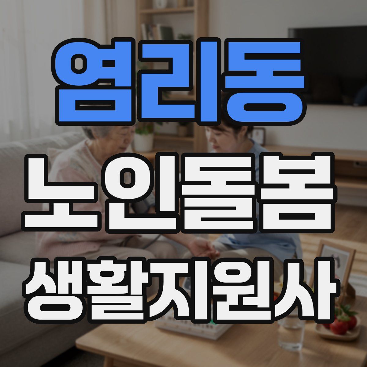 염리동 노인돌봄생활지원사 자격증