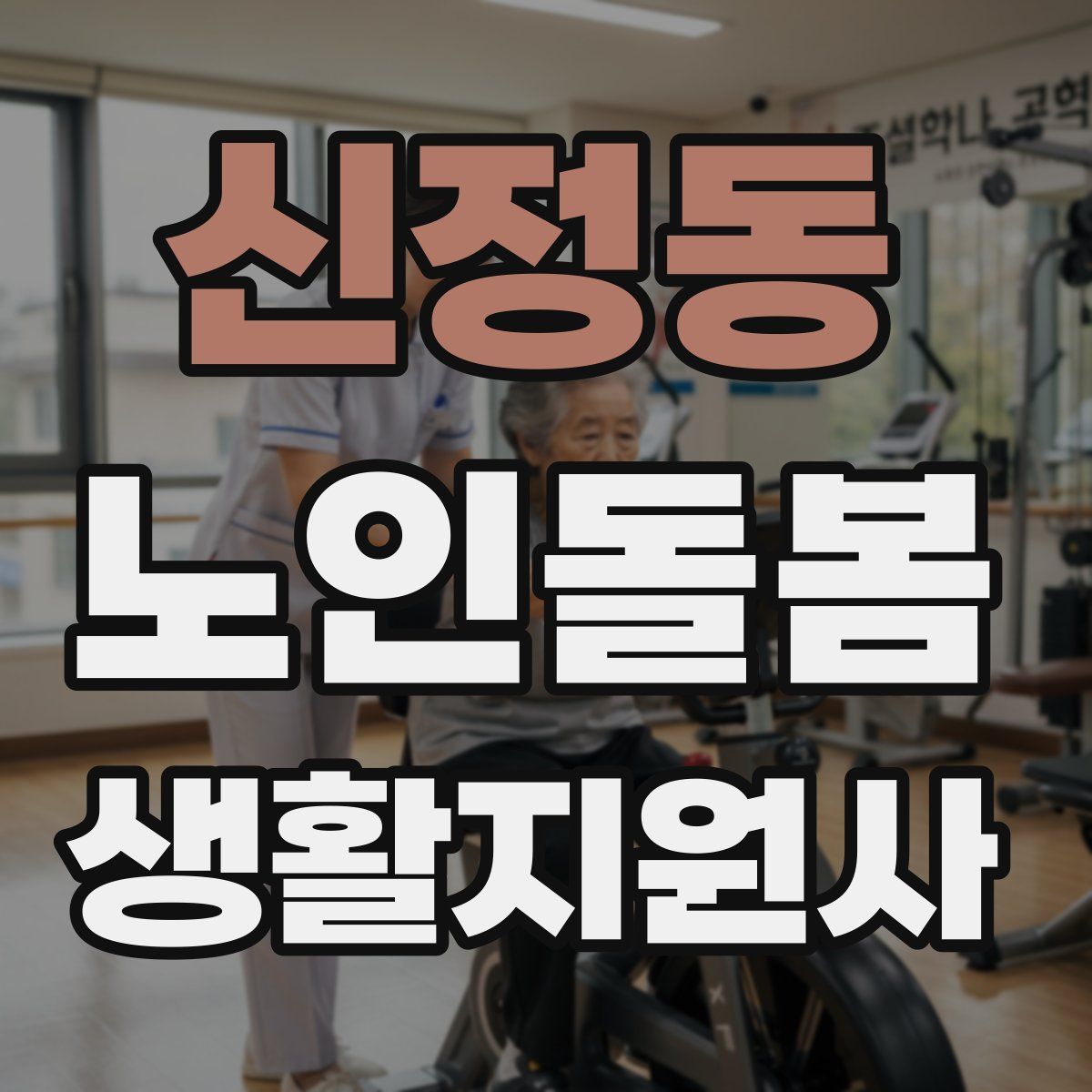 신정동 노인돌봄생활지원사 자격증