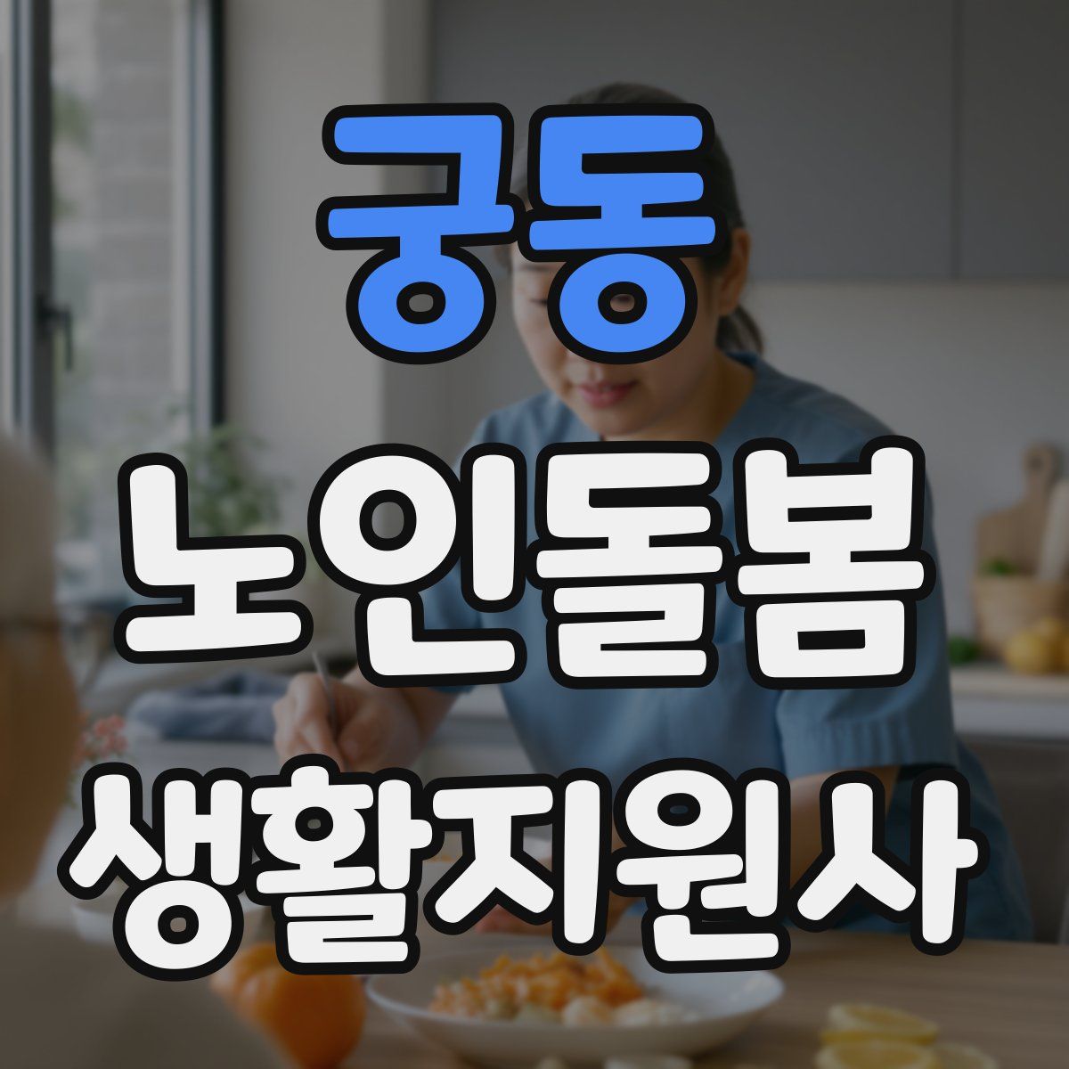 궁동 노인돌봄생활지원사 자격증