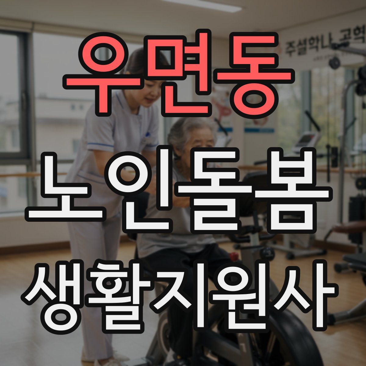 우면동 노인돌봄생활지원사 자격증