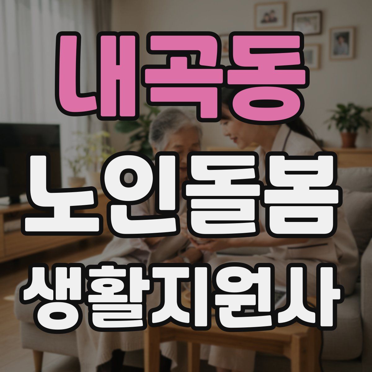 내곡동 노인돌봄생활지원사 자격증