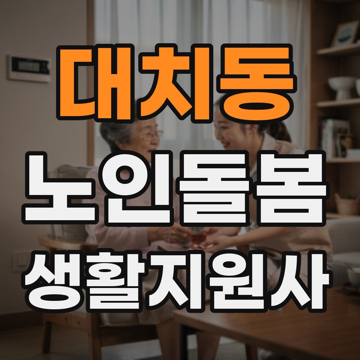 대치동 노인돌봄생활지원사 자격증
