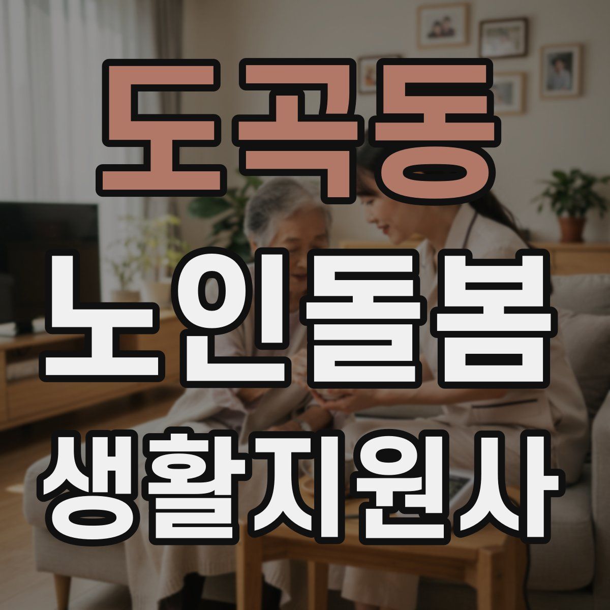 도곡동 노인돌봄생활지원사 자격증