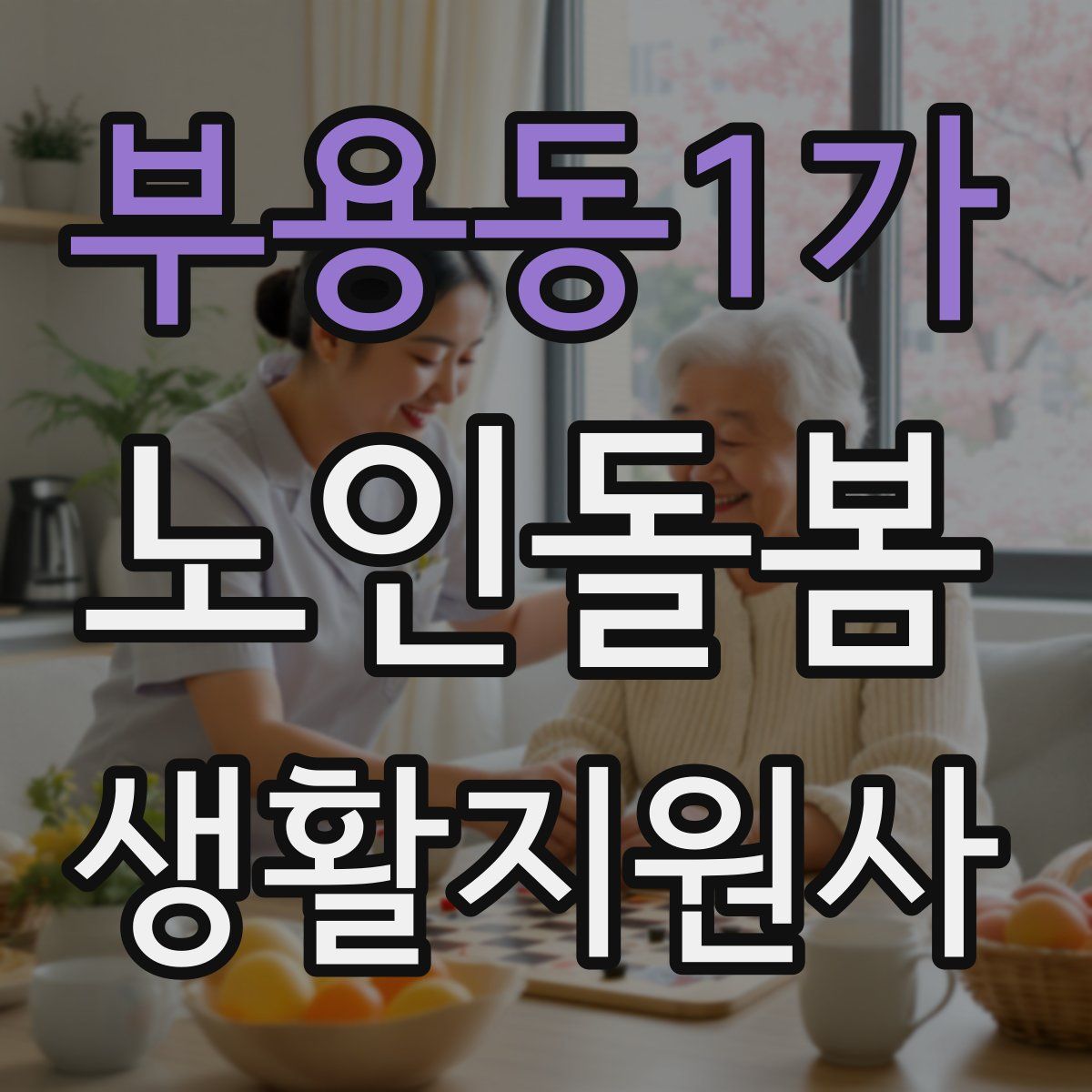 부용동1가 노인돌봄생활지원사 자격증