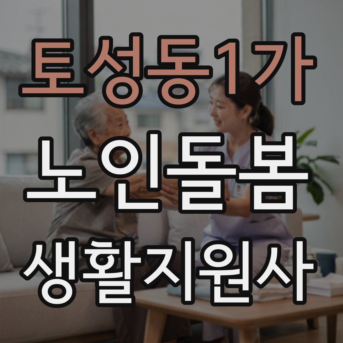 토성동1가 노인돌봄생활지원사 자격증
