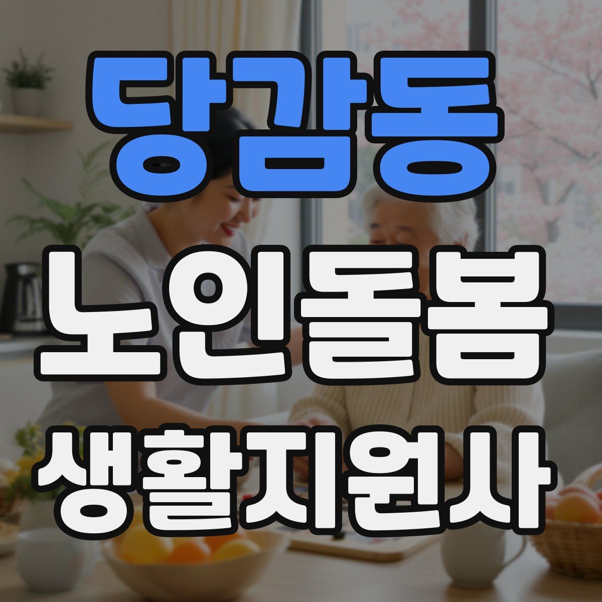 당감동 노인돌봄생활지원사 자격증