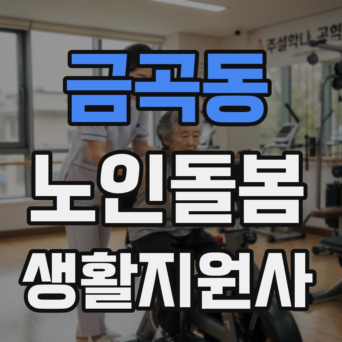 금곡동 노인돌봄생활지원사 자격증